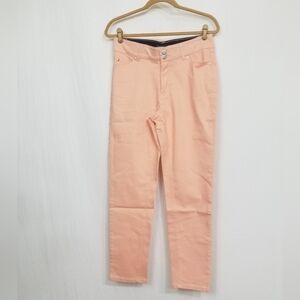 Jessica London cropped Peach Jeans